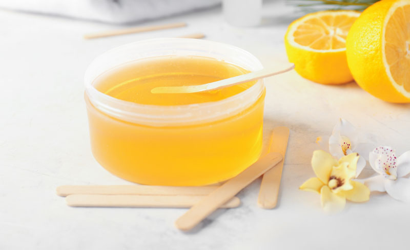 Lemon Juice and Sugar Gel home hair removal remedy
